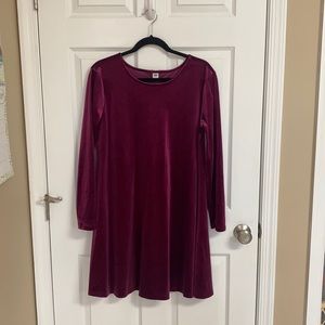 Velvet swing dress